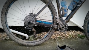 1st muddy ride with the hope retainer ring and Hope T-Rex Ratio Expander Sprocket